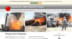 Desktop Screenshot of phoenixfireprotection.co.za