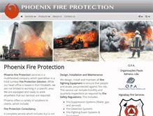 Tablet Screenshot of phoenixfireprotection.co.za